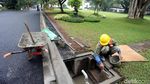 Perbaikan Drainase di Istana Kepresidenan Hampir Rampung