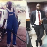 Bekerja sebagai karyawan pom bensin pada 1999, pria ini tidak menyerah untuk mewujudkan mimpinya menjadi manajer keuangan. Dan pada 2017 dia berhasil membuat mimpinya jadi nyata. Foto: Reddit, Bright Side