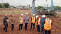 Anies ketika groundbreaking rumah DP Rp 0 di Pondok Kelapa, Jakarta Timur (Foto: Muhammad Fida ul Haq/detikcom)