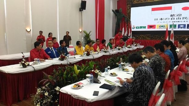 Partai Pendukung Pemerintah Bertemu Utusan PM Jepang di DPP PDIP