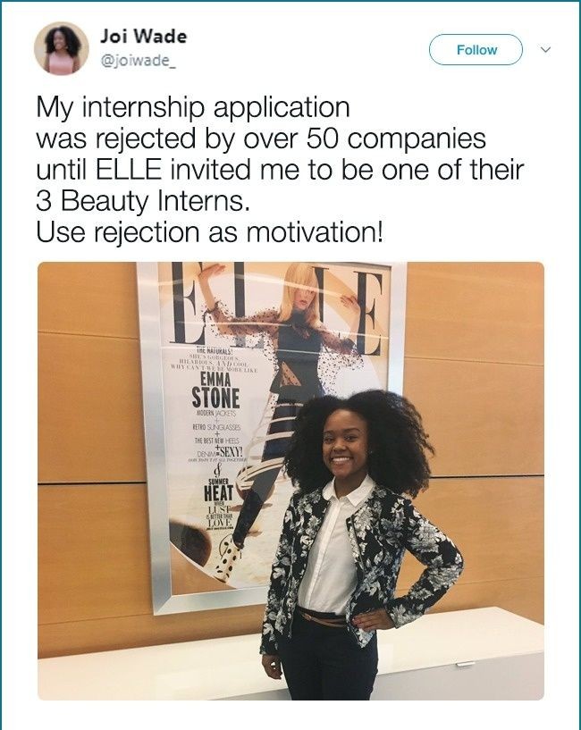 Anak muda ini tidak menyerah meski sudah mengalami 50 kali kegagalan. Dia pada akhirnya bisa meraih mimpinya mendapatkan kesempatan bekerja magang. Foto: Reddit, Bright Side