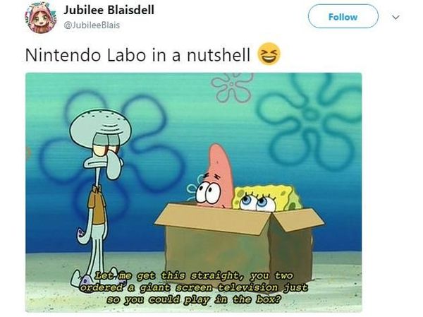 Nintendo Labo yang Cuma Modal Kardus Banjir Meme Sindiran