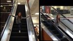 Foto Orang-orang yang Iseng Split di Atas Escalator