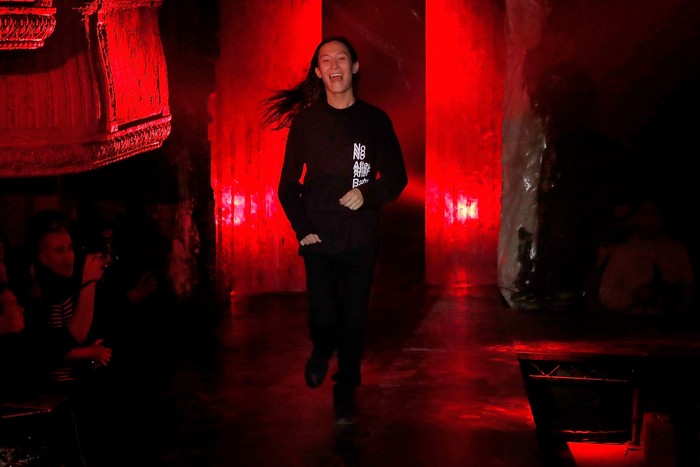 Alexander Wang NEW YORK, NY - FEBRUARY 11: Designer Alexander Wang poses on the runway at the Alexander Wang February 2017 fashion show during New York Fashion Week on February 11, 2017 in New York City. (Photo by JP Yim/Getty Images)