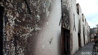 Penampakan sisi Museum Bahari pasca kebakaran.
