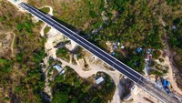 Jembatan ini memiliki panjang 320 meter, dengan biaya pembangunan Rp 235,5 miliar. (Dok Ditjen Bina Marga).