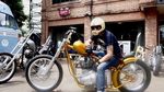 Penampakan Motor Chopper Emas Jokowi Saat Diantar ke Istana Bogor