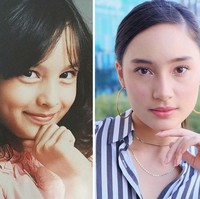  Kalu ini Tatjana Saphira, artis kelahiran 1997 yang telah banyak membintangi judul film. Wajah di masa kecilnya juga tak kalah imut dan cantik. (Foto: Ist, Instagram)