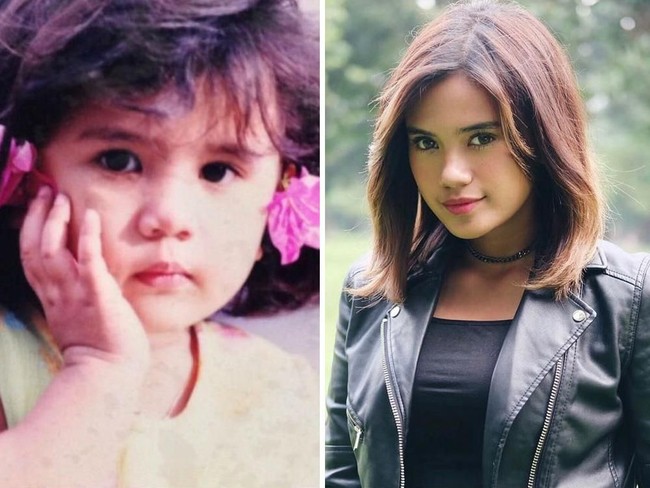 Audi Marissa memiliki wajah imut sejak masih kecil. Artis kelahiran 21 tahun ini merupakan penyanyi yang berhasil mempopulerkan lagu Sakitnya Tuh Disini milik Cita Citata. (Foto: Ist, Instagram)