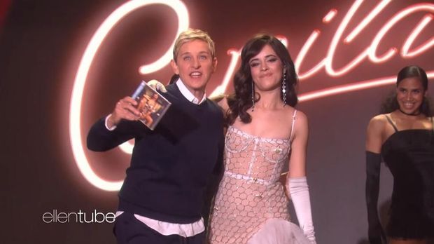 Camila Cabello saat tampil di acara The Ellen Show.