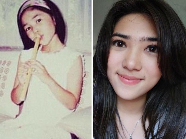 Isyana Sarasvati, penyanyi muda dengan musikalitas tinggi. Dan ini wajah di masa kecilnya, cantik juga yah? (Foto: Ist, Instagram)