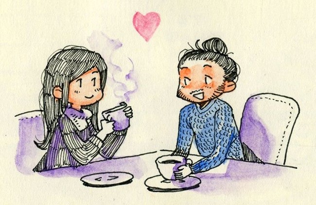 Saling bercerita tentang banyak hal sambil menikmati hangatnya kopi dengan orang yang dicintainya. Foto: Instagram