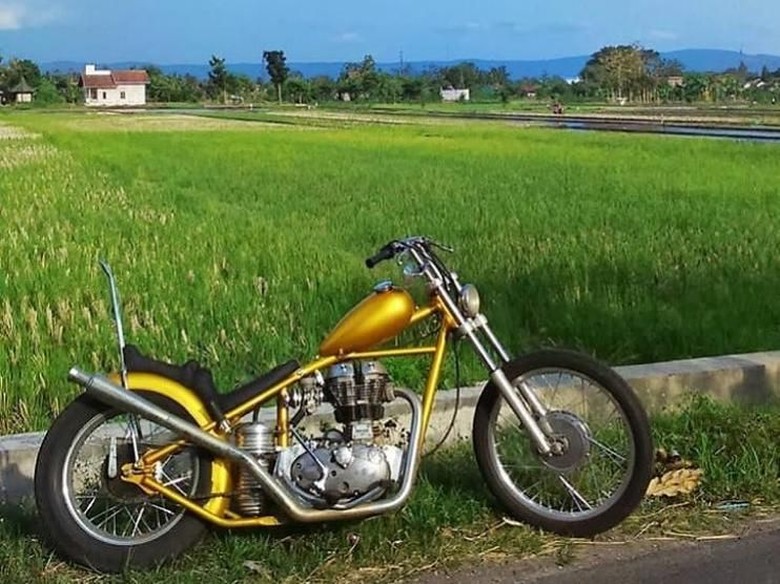 Jokowi Pesan Motor Chopper Warna Emas dari Bengkel di Lebak Bulus Jokowi Pesan Motor Chopper Warna Emas dari Bengkel di Lebak Bulus