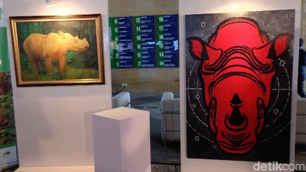 Mural The Popo hingga Ilustrasi Komikazer di Pameran Seni Badak Sumatera