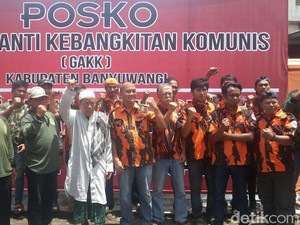 Massa NU dan Nasionalis di Banyuwangi Dirikan Posko Anti Komunis