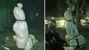 Kocak! cara efektif buat pengusir begal. (Foto: Instagram/dramaojol.id)