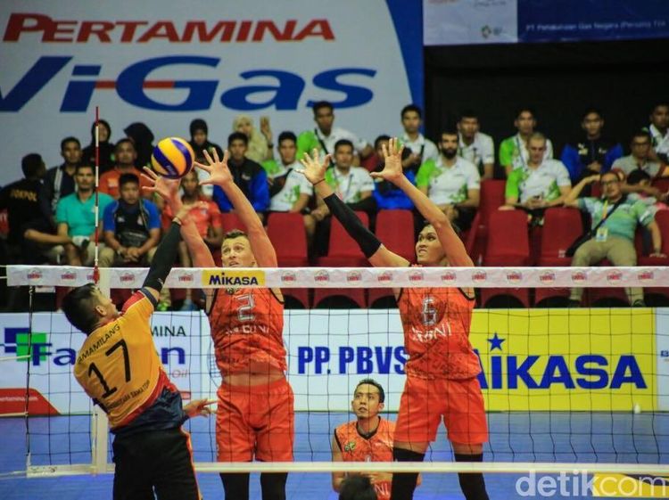 Tim Putra BNI Taplus Taklukan Surabaya Bhayangkara Samator