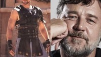 Russell Crowe juga salah satu aktor yang memiliki tubuh kekar, terlihat di filmnya Gladiator. Tapi sekarang di usianya ke 53 tahun, tubuhnya menggemuk seperti foto di atas. (Foto: Instagram/@russellcroweby)