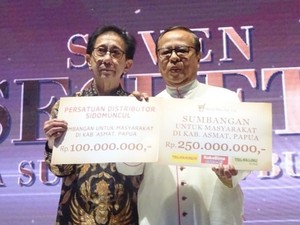 Sido Muncul Beri Bantuan Rp 350 Juta untuk Suku Asmat