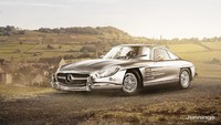 Mercedes AMG GT Retro Concept. Desain mobil ini membawa kita ke memori kejayaan Mercedes-Benz 300 SL Gullwing. Mobil yang diperkenalkan pertama kali tahun 1954 yang merupakan mobil tercepat di eranya. Foto: Jennings Motor Group