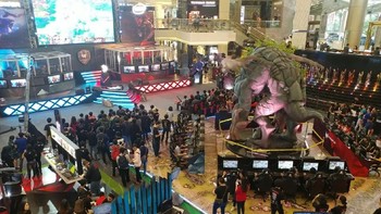 Roshan ini diletakkan persis di tengah-tengah venue. (Foto: detikINET/Muhammad Alif Goenawan)