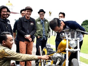 Motor Chopper Emas yang Dibeli Jokowi Produk Pertama Elders Garage