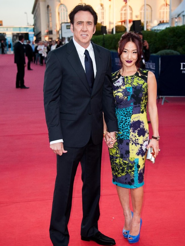 Aktor Nicolas Cage dan istrinya, Alice Kim, menamai putranya Kal-El yang bukan lain adalah nama lahir Superman. (Foto: Getty Images)