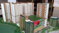 Middle zone berada di lantai 16 tower apartemen yang difungsikan sebagai tempat untuk menikmati pemandangan 360 derajat ke sekitar Kota Bekasi.