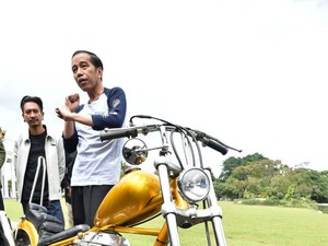 Surat Lengkap, Motor Chopper Jokowi Aman Dikendarai di Jalanan