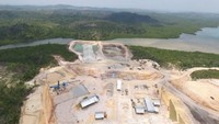Bendungan Gondang di Kabupaten Karanganyar memiliki tampungan sebesar 9,15 juta m3 untuk air baku sebesar 0,2 liter/detik dengan anggaran Rp 617 miliar. Foto: Dok.Kementerian PUPR