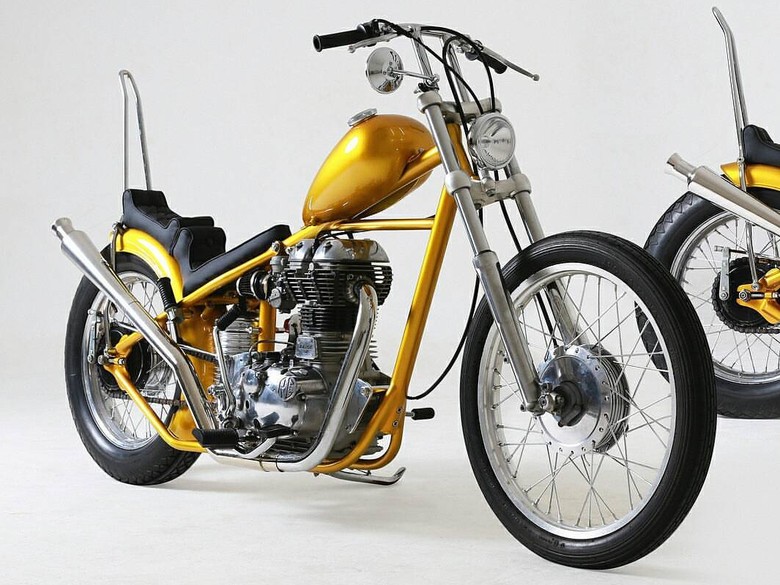 Motor Chopper Emas yang Dibeli Jokowi Sempat Dipamerkan di Jepang Motor Chopper Emas yang Dibeli Jokowi Sempat Dipamerkan di Jepang
