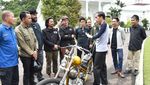Ala Biker, Begini Gaya Jokowi Naik Motor