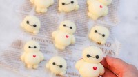 Ah! Lucu banget cookies bentuk Baymax ini. Sayang deh kalau dimakan. Foto: Instagram @bentomonsters