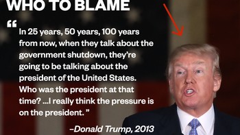 Donald Trump pada 2013 sempat menyalahkan Presiden Amerika Serikat kala itu, Barack Obama. Foto: istimewa