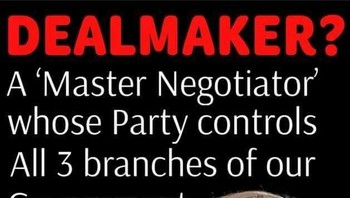 Trump sering menyombongkan diri sebagai dealmaker andal. Foto: istimewa