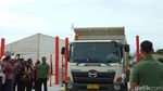 Nih Gaya Jokowi Naik Truk Jajal Tol Bakauheni