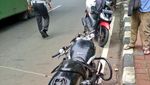 Foto: Lokasi Kecelakaan Moge vs SUV di Pakubuwono