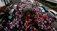 Ribuan warga memenuhi jalanan kota Medan. Dok. TMP.