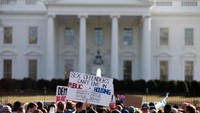 Di Washington DC, Womens March digelar di depan Gedung Putih