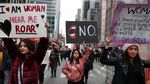 Turun ke Jalan, Perempuan Ramai-ramai Demo Trump di AS