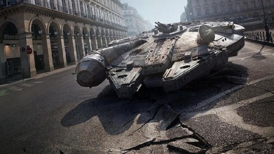 Penampakan Battle of Star Wars di Planet Bumi