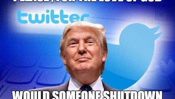 Netizen banyak berharap Twitter juga ikut menutup akun Trump yang dinilai super bawel. Foto: internet