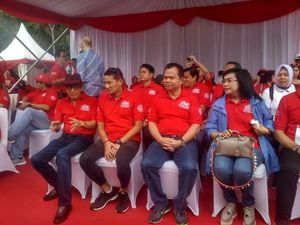 Hadiri Festival Imigrasi, Menteri Yasonna Pakai Topi Koboi