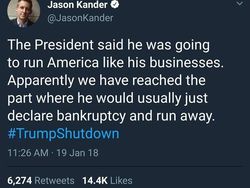 Meme Menohok #TrumpShutdown Pasca Tutupnya Pemerintahan AS