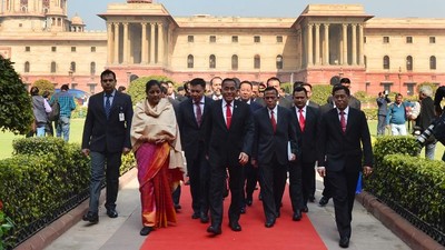 Ryamizard Ryacudu Temui Menhan India Bahas Kerja Sama Pertahanan