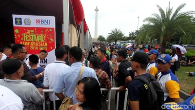 2.000 Warga Antre Bikin Paspor di Monas