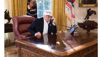 Trump ketika diolok-olok netizen di Twitter. Foto: internet