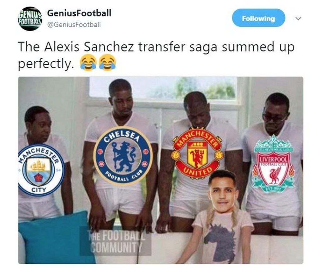 Deretan Meme Lucu Saga Transfer Alexis