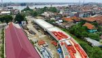 Difoto Pakai Drone, Ini Proyek Jembatan Musi IV di Palembang