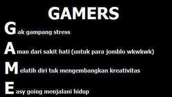 Singkatan gamer. (Foto: Internet)